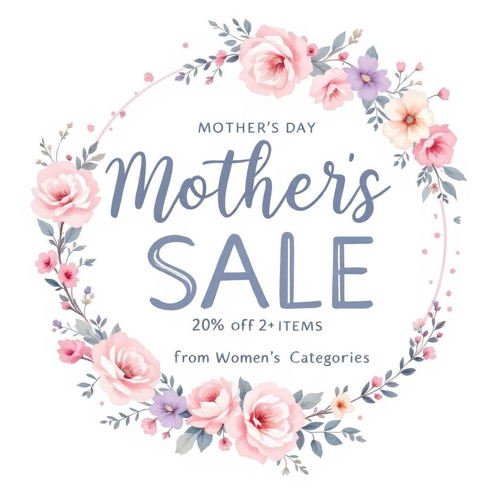 20% OFF MOTHER’S DAY SALE - 2+ Items from any Women’s Category